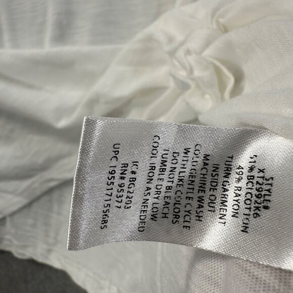 Social Standard by Sanctuary Knotted Hem Tee Shirt Women's XL White Short Sleeve - Picture 5 of 7